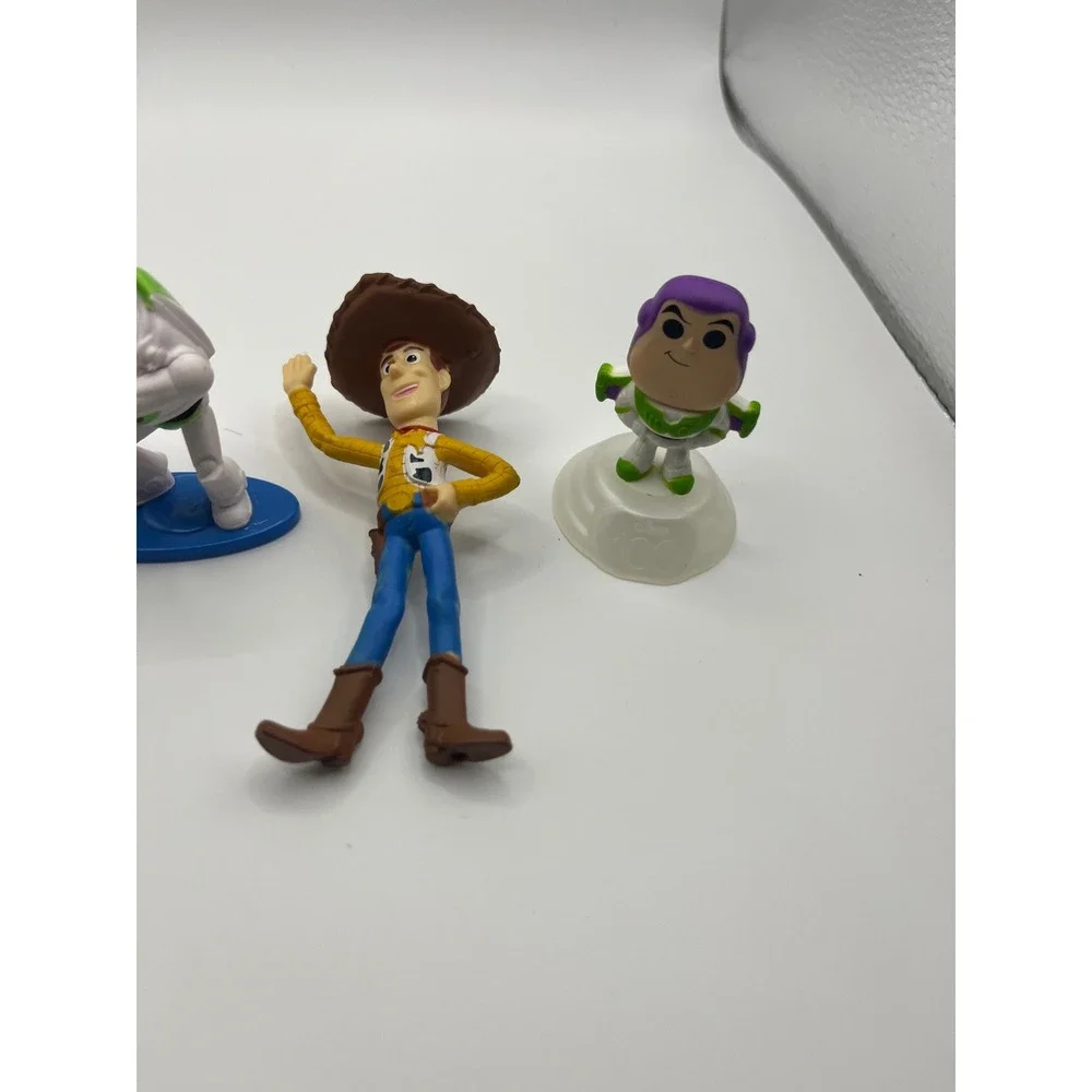 Disney Toy Story Figures Lot Buzz Lightyear Woody Mini Figurines 5pc Multi Color